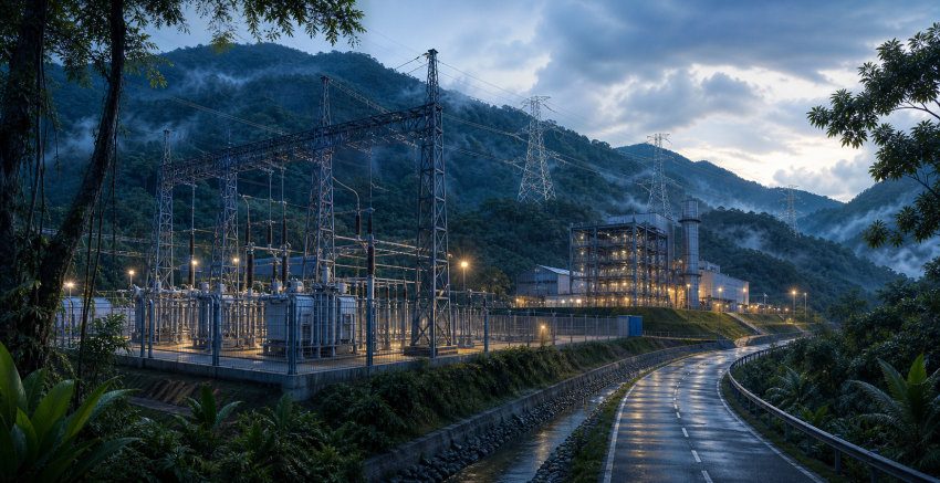 Power generation and transmission engineering infrastructure in Sabah