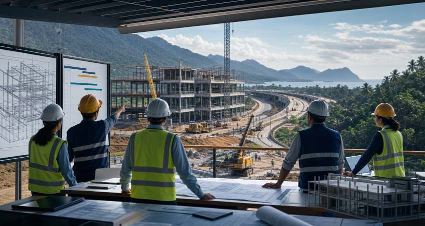 Civil and structural engineering consultancy supporting a construction project in Sabah